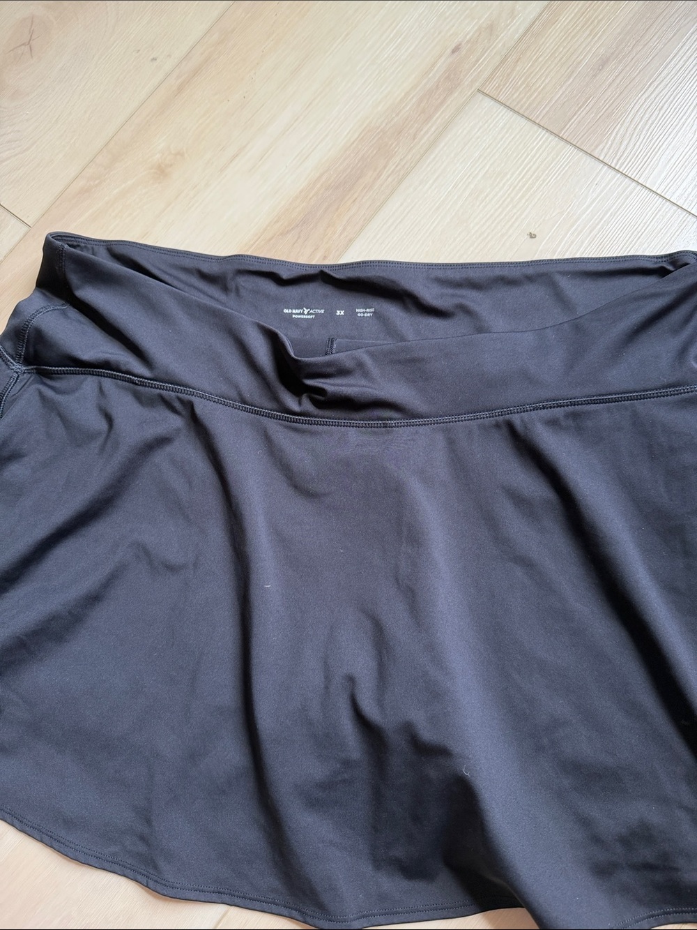 Old Navy Black Active Skort with Inner Shorts